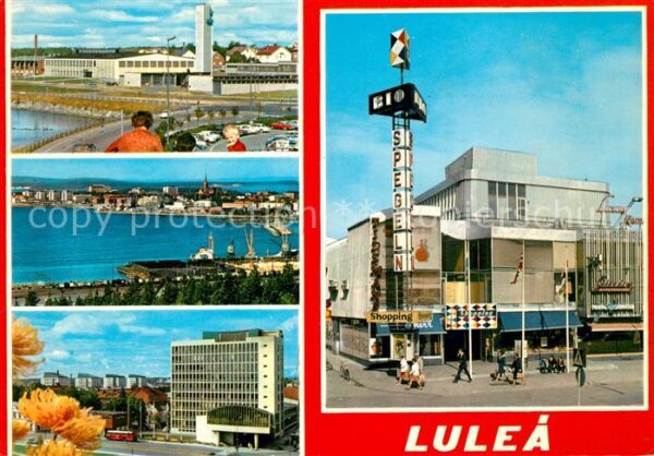 Lulea Einkaufszentrum Hafen Panoramen