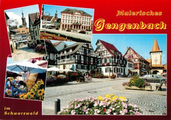 Gengenbach Rathaus Fachwerkhäuser Stadttor