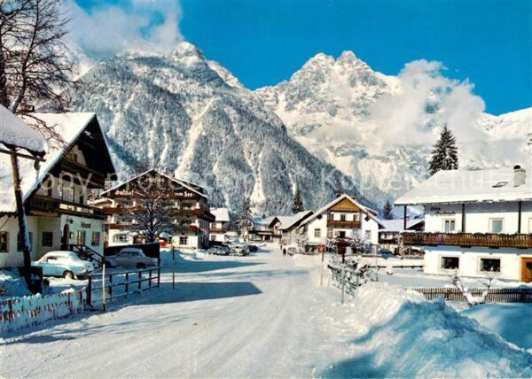 Weidach Leutasch Winterpanorama Dreitorspitze