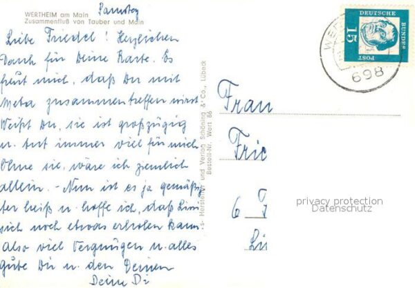 Wertheim Main Zusammenfluss Tauber Main – Bild 2