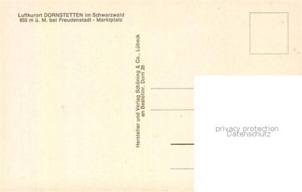 Dornstetten Wuerttemberg bei Freudenstadt Marktplatz – Bild 2