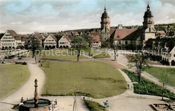 Freudenstadt Marktplatz mit Kirche