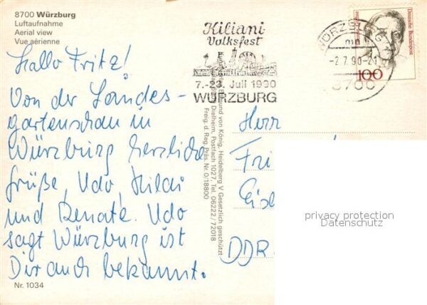 Wuerzburg Fliegeraufnahme – Bild 2