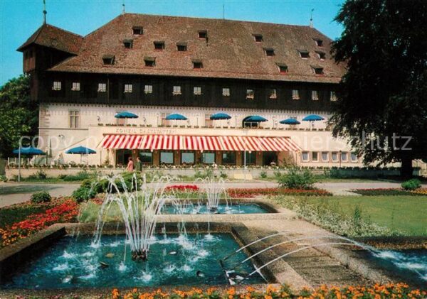 Konstanz Bodensee Konzilgebäude Brunnen Parkanlage