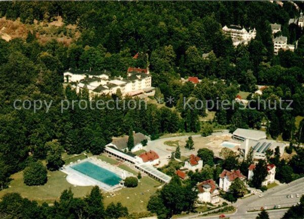 Bad Harzburg Fliegeraufnahme Thermalbad und Harzburg