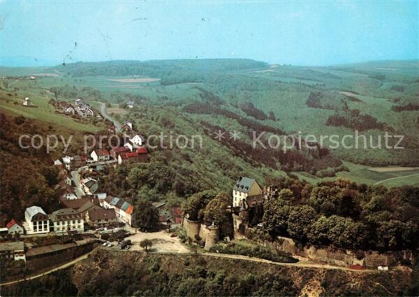 Kirn Nahe Fliegeraufnahme Schloß Dhaun