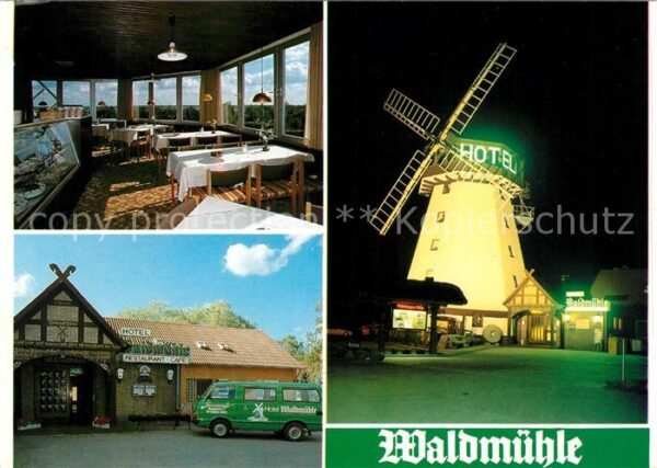 Suhlendorf Hotel Waldmühle bei Nacht