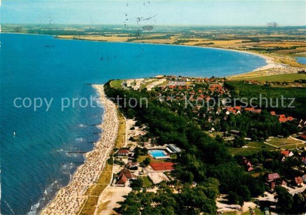 Hohwacht Ostseebad Fliegeraufnahme mit Strand