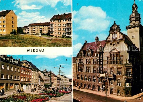 Werdau Sachsen Marktplatz Rathaus