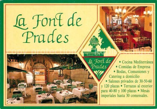 Barcelona Cataluna La Font de Prades Restaurant