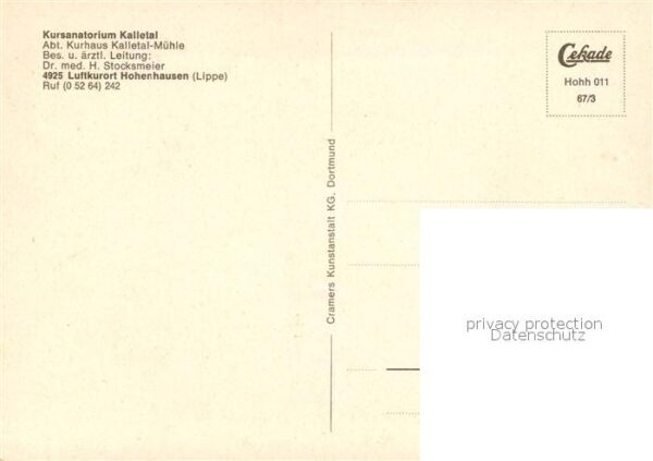 Hohenhausen Lippe Kursanatorium Kalletal – Bild 2