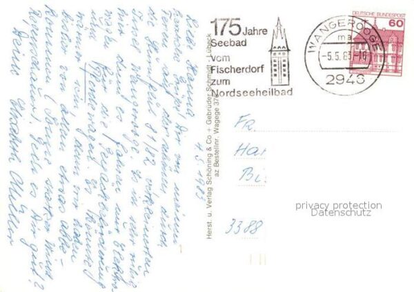 Wangerooge Nordseebad Fliegeraufnahme Insel Strand – Bild 2