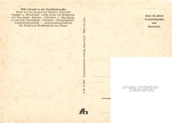 Loerrach Fliegeraufnahme Wiesental Burg-Rötteln – Bild 2