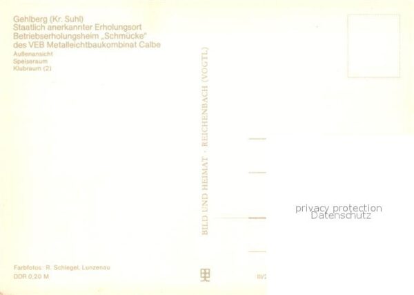 Gehlberg Erholungsheim Schmücke – Bild 2