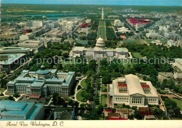 Washington DC Fliegeraufnahme Capitol Library Congres