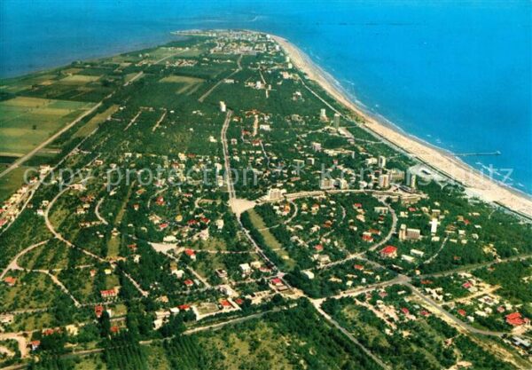 Lignano Fliegeraufnahme mit Strand