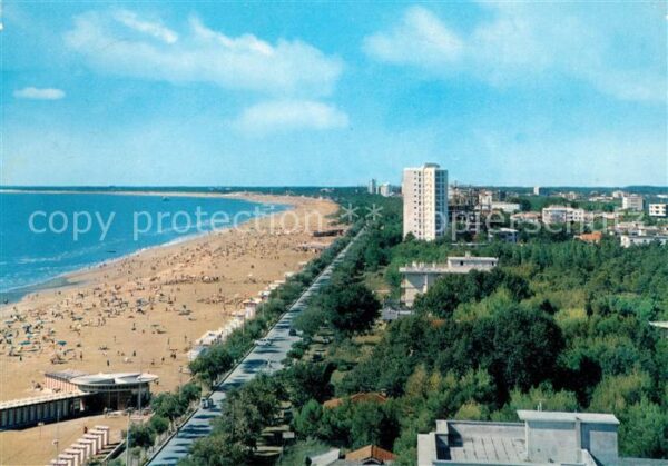 Lignano Fliegeraufnahme Strand von Sabbiadoro
