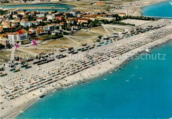 Cesenatico Fliegeraufnahme mit Strand
