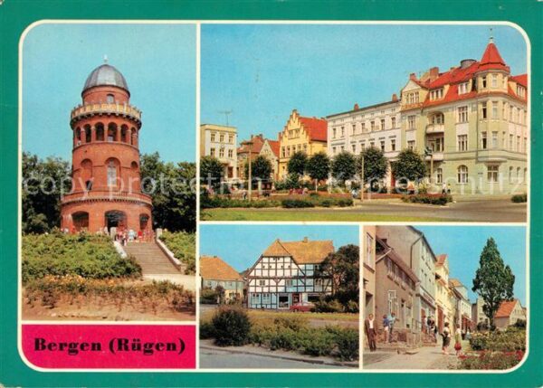 Bergen Ruegen Ernst Moritz Arndt Turm Karl Mark Platz