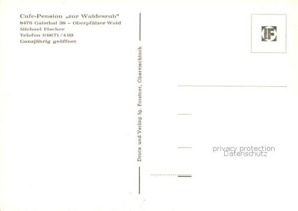 Gaisthal Oberpfalz Pension zur Waldesruh – Bild 2