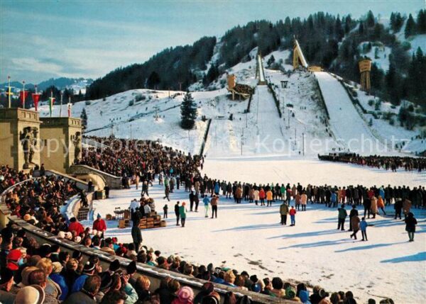 Garmisch-Partenkirchen Olympia Skistadion Winterpanorama