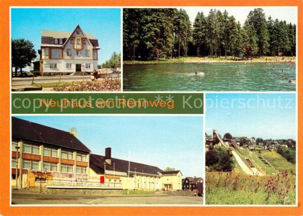 Neuhaus Rennweg HO Speisegaststätte Hotel Hirsch Waldba