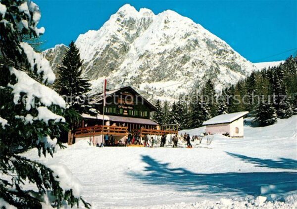 Hafling Zuegg Hütte Winterlandschaft