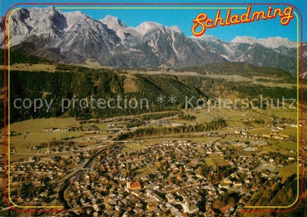 Schladming Obersteiermark Fliegeraufnahme Dachsteingebirge