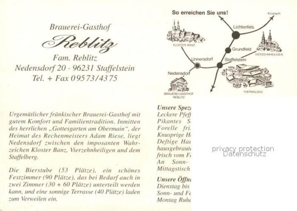 Nedensdorf Brauerei Gasthof Reblitz – Bild 2