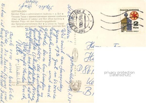 Gottwaldov Tschechien Verwaltungsgebäude Svit – Bild 2