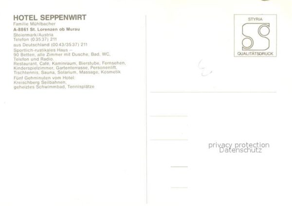 Murau Steiermark Sankt Lorenzen Hotel Seppenwirt – Bild 2