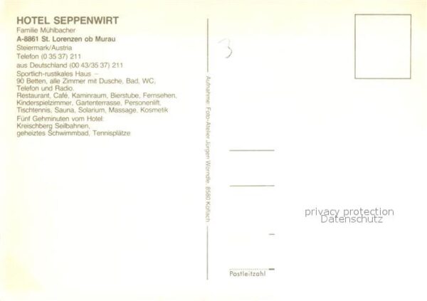 Murau Steiermark Sankt Lorenzen Hotel Seppenwirt – Bild 2
