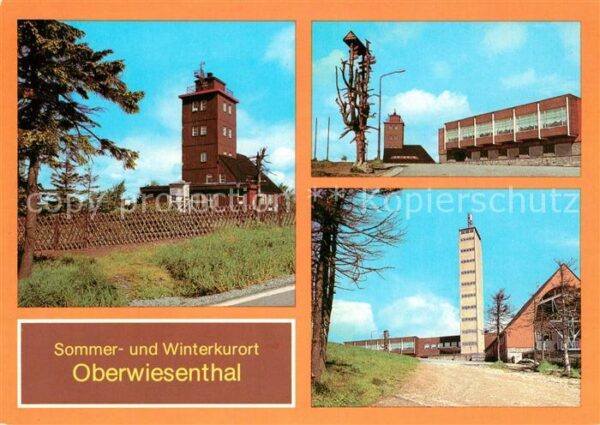 Oberwiesenthal Erzgebirge Wetterwarte Gaststätte Fichtelberghaus