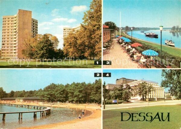 Dessau-Rosslau Hochhäuser Stadtpark Strandbad Adria Ga