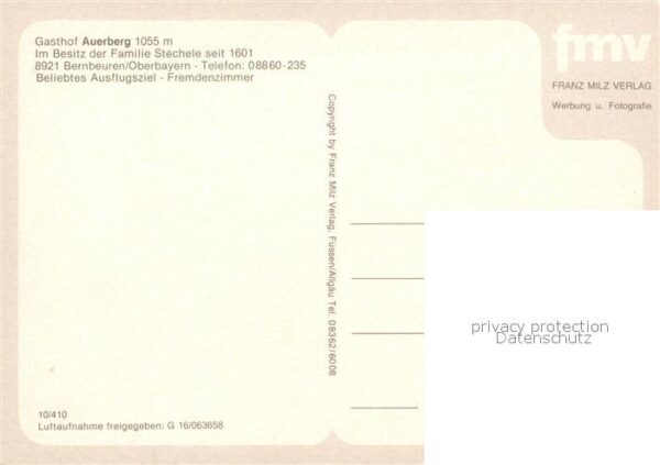Bernbeuren Gasthof Auerberg Fliegeraufnahme – Bild 2