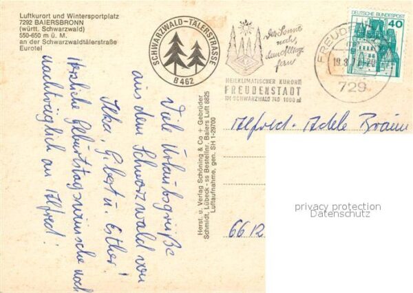 Baiersbronn Schwarzwald Fliegeraufnahme – Bild 2