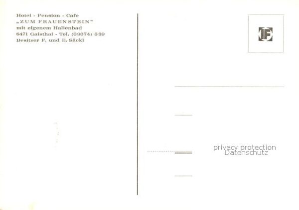 Gaisthal Oberpfalz Hotel-Pension Zum Frauenstein – Bild 2