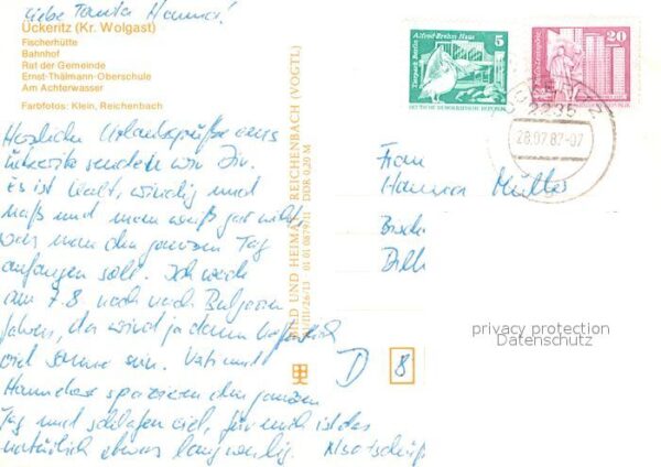 Ueckeritz Usedom Fischerhütte Bahnhof Rat der Gemeinde E – Bild 2