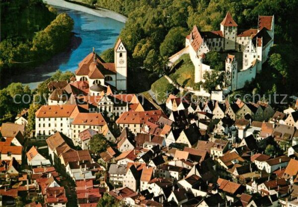 Fuessen Allgaeu Schloss Kloster Fliegeraufnahme