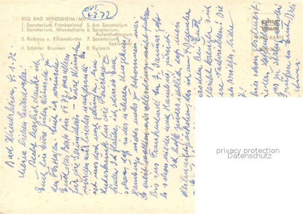 Bad Windsheim Sanatorium Frankenland Rathaus Kiliansk – Bild 2