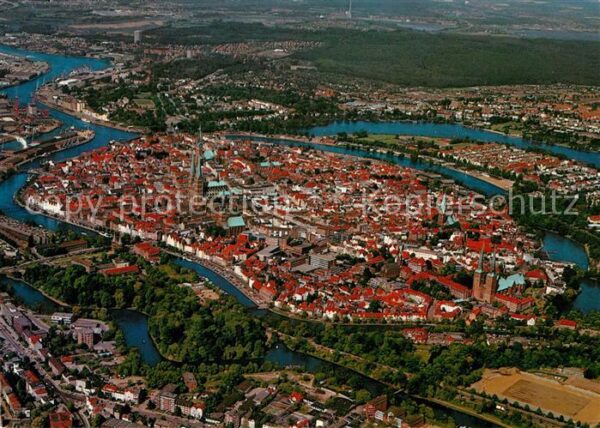 Luebeck Fliegeraufnahme