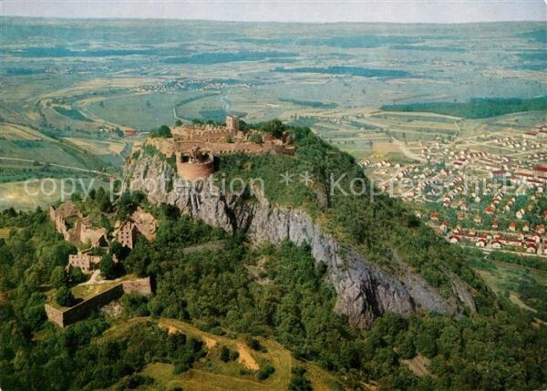 Singen Hohentwiel Burgruine Hohentwiel Fliegeraufnahme