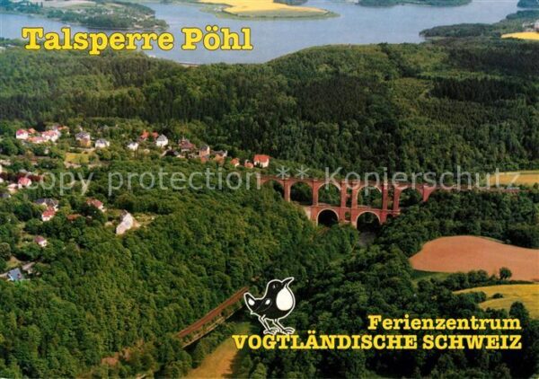 Poehl Vogtland Fliegeraufnahme Ferienzentrum Vogtländi