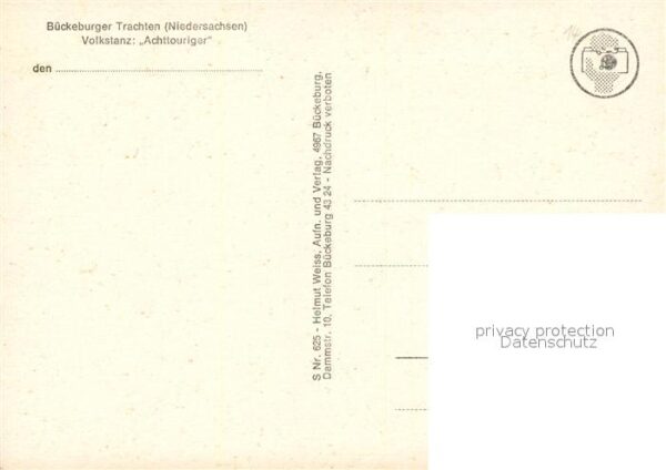Bueckeburg Tracht Volkstanz Achttouriger – Bild 2