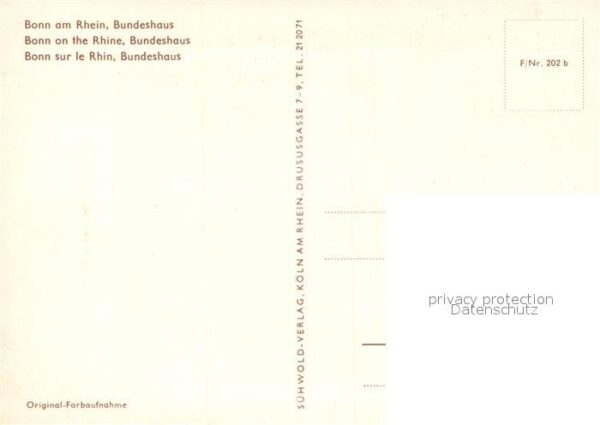 Bonn Rhein Bundeshaus – Bild 2