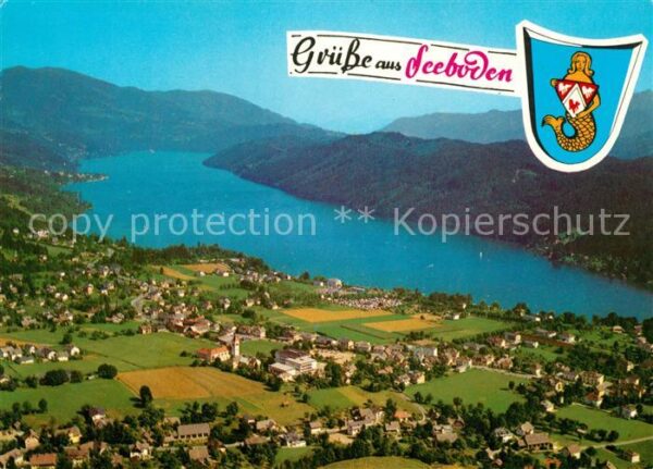 Seeboden Millstaettersee Fliegeraufnahme