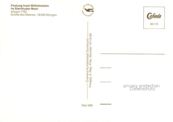 Steinhude Fliegeraufnahme Festung Insel Wilhelmst – Bild 2