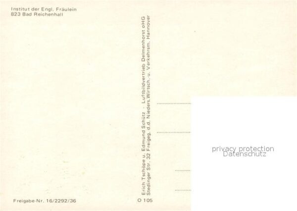 Bad Reichenhall Institut Engl. Fräulein – Bild 2