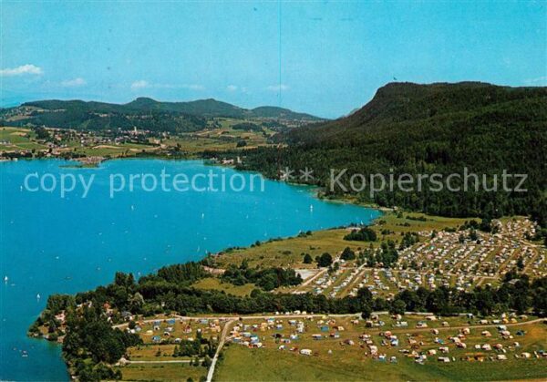 Keutschach See Camping Dobein Fliegeraufnahme