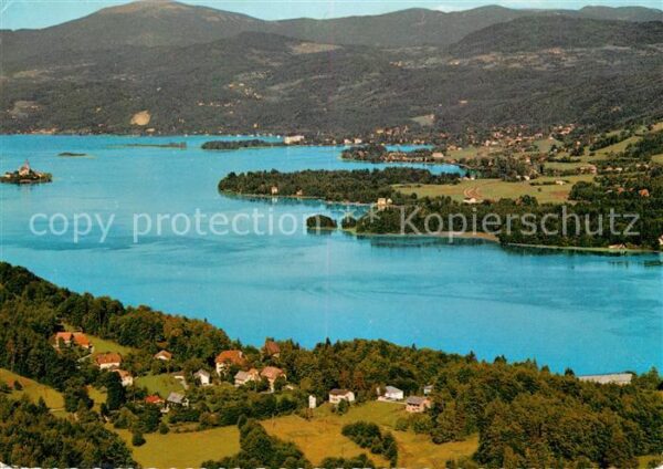 Sekirn Woerther See Fliegeraufnahme Gerlitzen